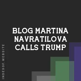 Martina Navratilova Calls Trump ‘Psychopath’ Over Iran Strikes While Hailing Khamenei’s Death | Logo - Indexof